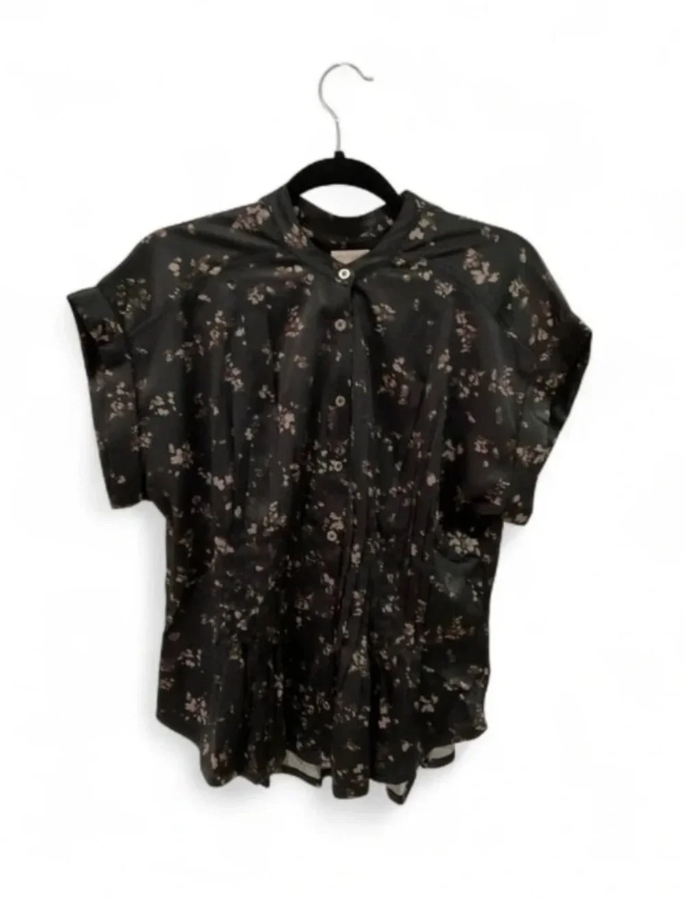 Pilcro Silky Pleated Waisted Blouse - Picture 2 of 6